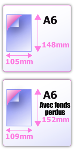 Liasse 2 feuilles format A6 - 2 500 exemplaires