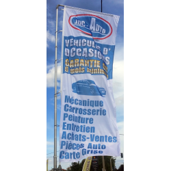 exemple de drapeau pour garage automobile