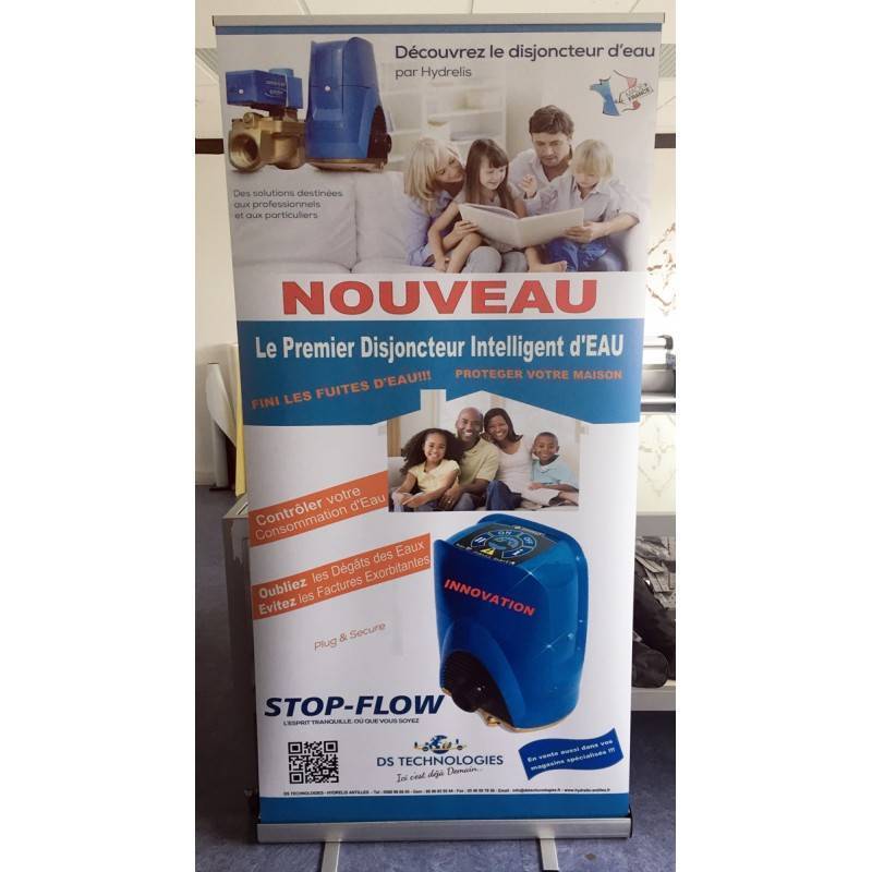 Impression roll up pas cher bordeaux
