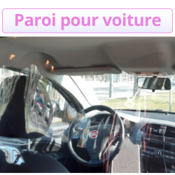 Séparation transparente véhicule passager conducteur