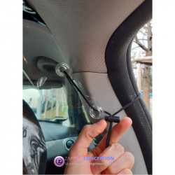 Séparation en plastique transparent pour voiture COVID coronavirus