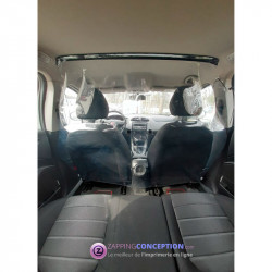 Protection plastique pour voiture entre client et chauffeur VTC TAXI