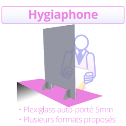 Paroi de protection - hygiaphone - à Bordeaux vitre