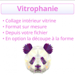 autocollant en vitrophanie impression et livraison