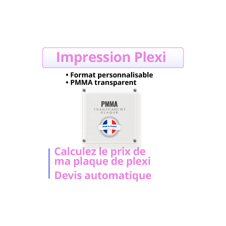 impression plexiglass