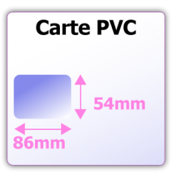 Impression carte de visite en plastique PVC