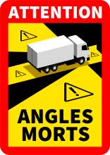 Autocollants Angles morts pour camion - pas cher