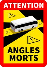 Autocollants en vente "Attention angles morts" pour car